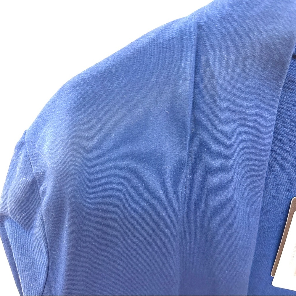 Italy made Navy Blue Draped Open Cardigan size S-XL - Picture 9 of 9